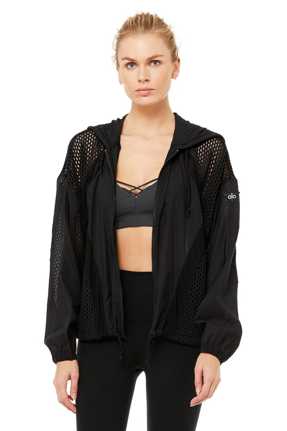 Feature Jacket in Black by Alo Yoga