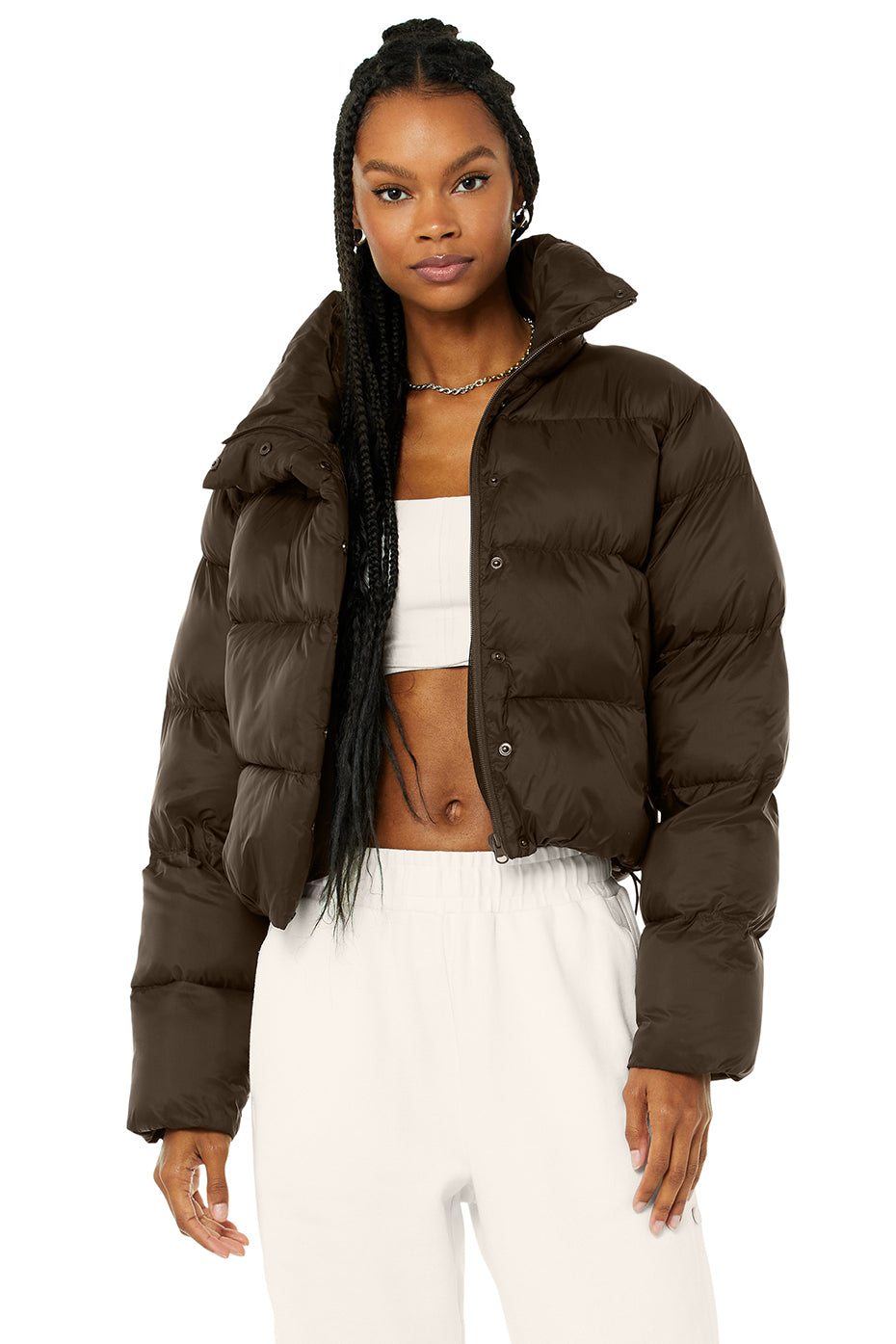 Gold Rush Puffer - Espresso  Alo yoga, Puffer jacket outfit