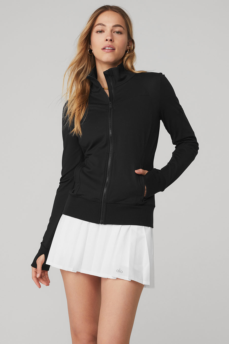 Contour Jacket in Black by Alo Yoga
