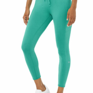 7/8 High-Waist Checkpoint Legging in Cranberry by Alo Yoga