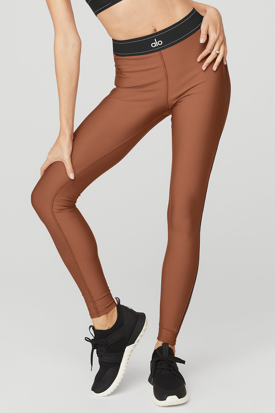 Airlift High-Waist Suit Up Legging in Rust by Alo Yoga