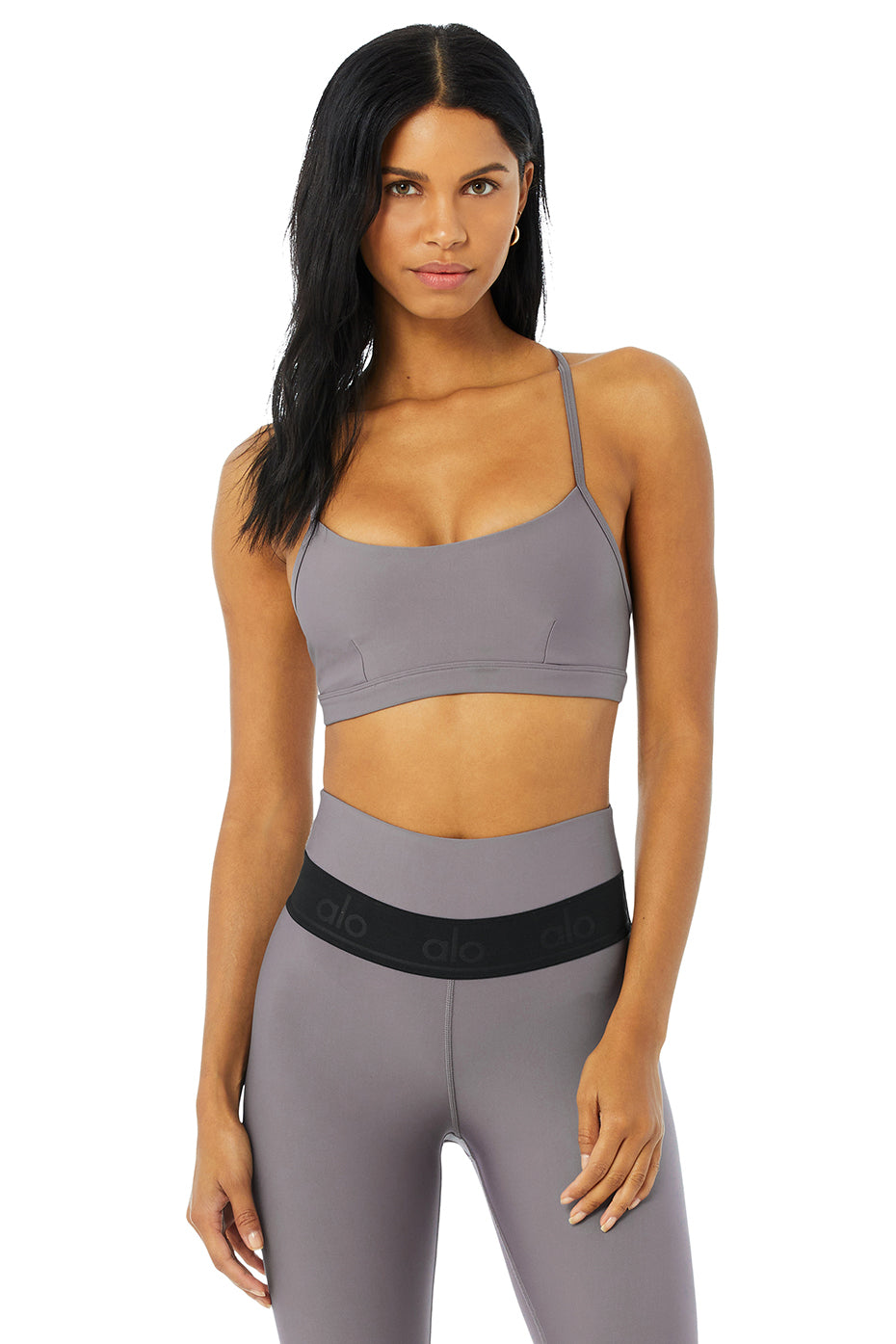 Airlift Intrigue Bra in Pink Lavender by Alo Yoga - Work Well Daily