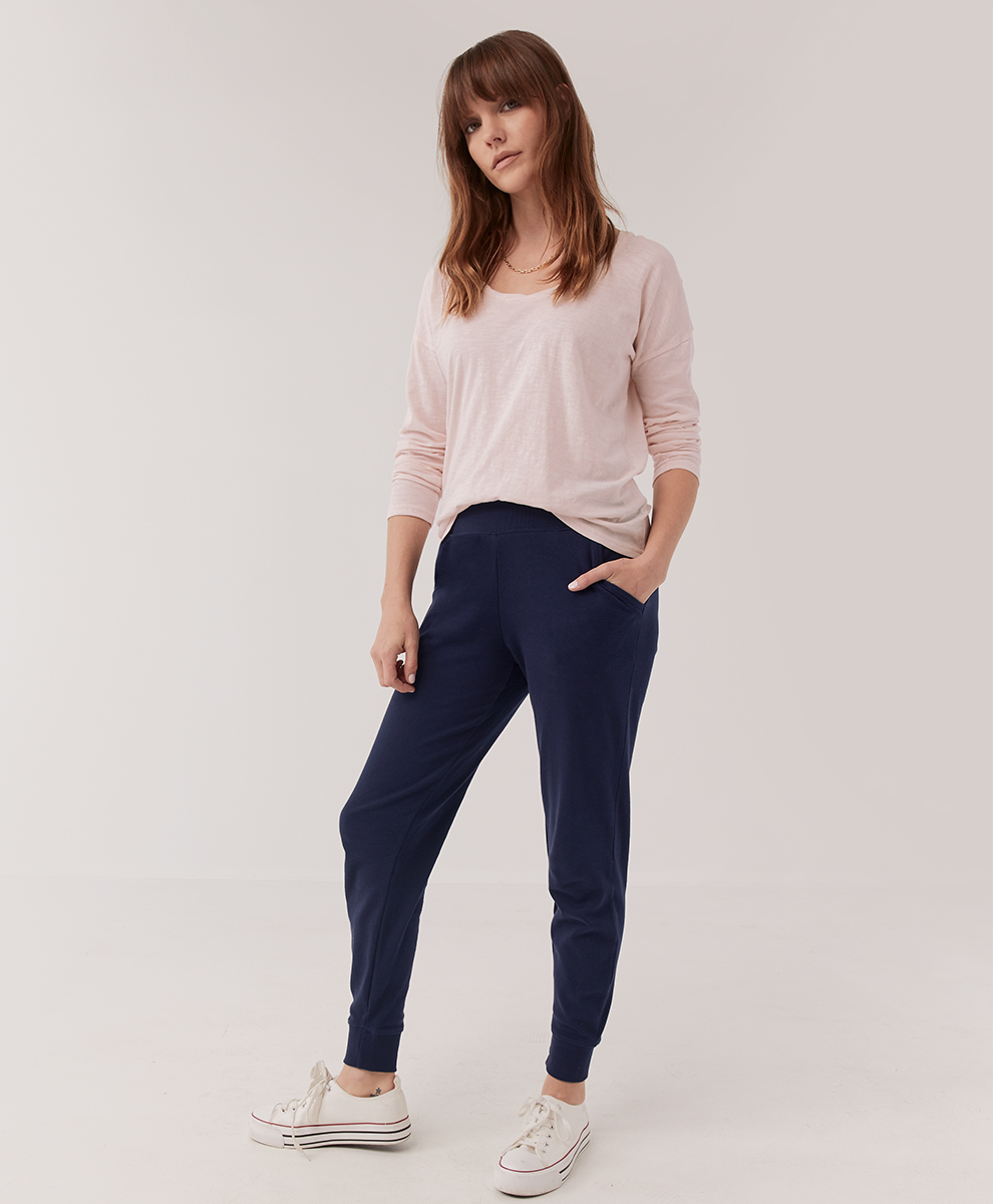 Women's Maritime Navy Airplane Jogger by Pact Apparel | Ballet for Women