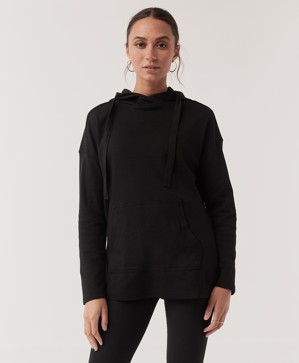 Women's Black Airplane Poncho by Pact Apparel | Ballet for Women