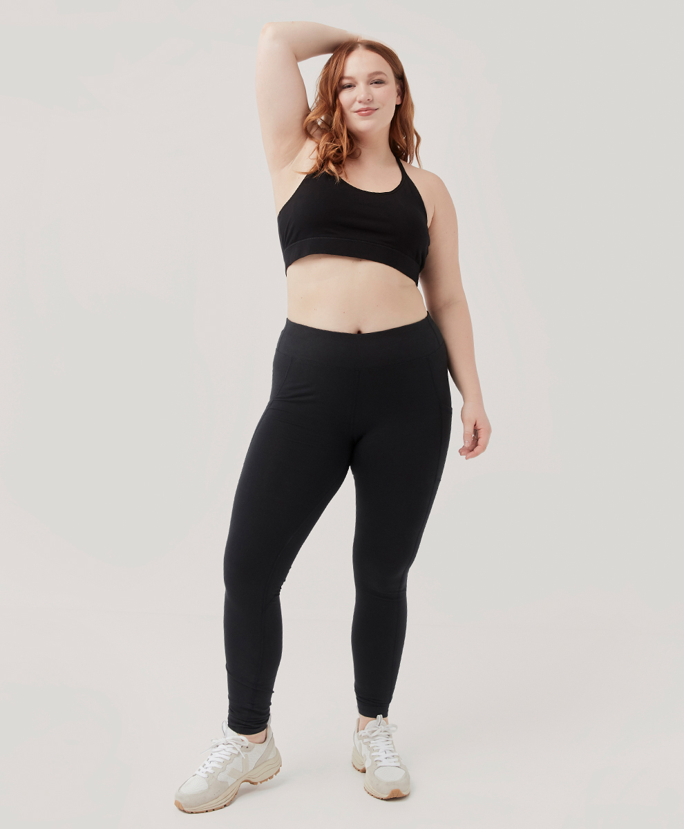 Women's Black Go-To Pocket Legging by Pact Apparel