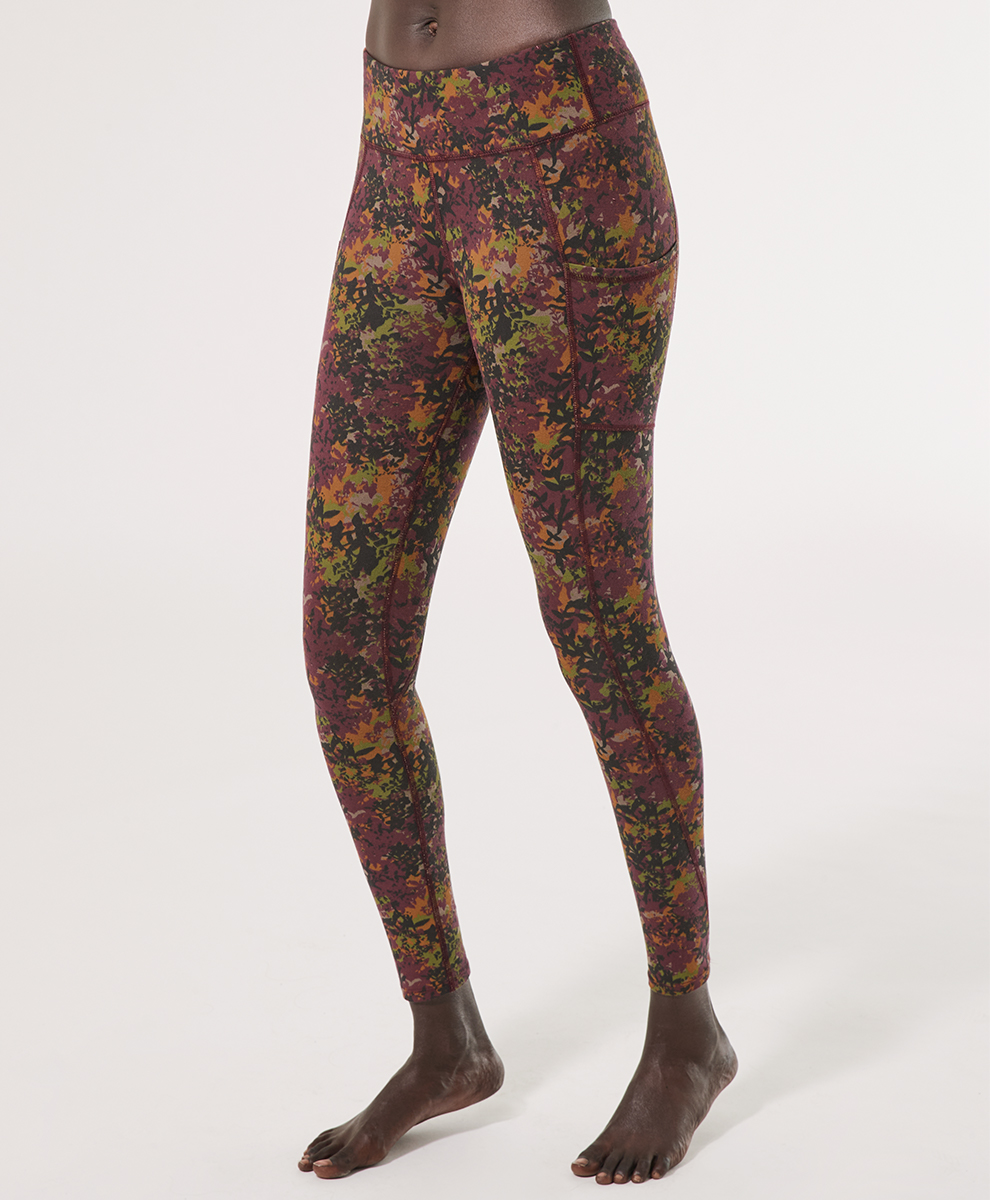 Women's Frozen Blooms Go-To Pocket Legging by Pact Apparel