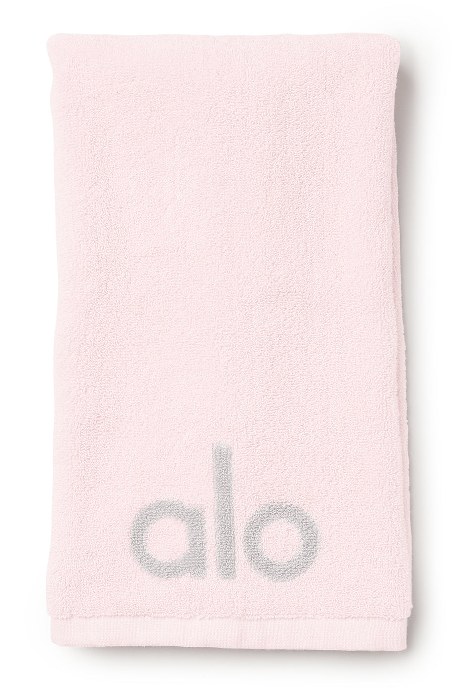 No Sweat Hand Towel in Powder Pink/Dove Grey by Alo Yoga