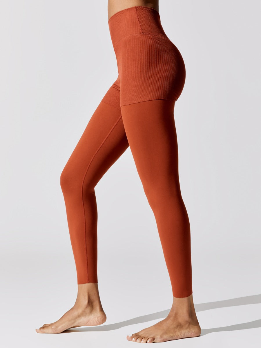 $100 NEW Nike Yoga Luxe Layered Women's XXS Orange 7/8 Training