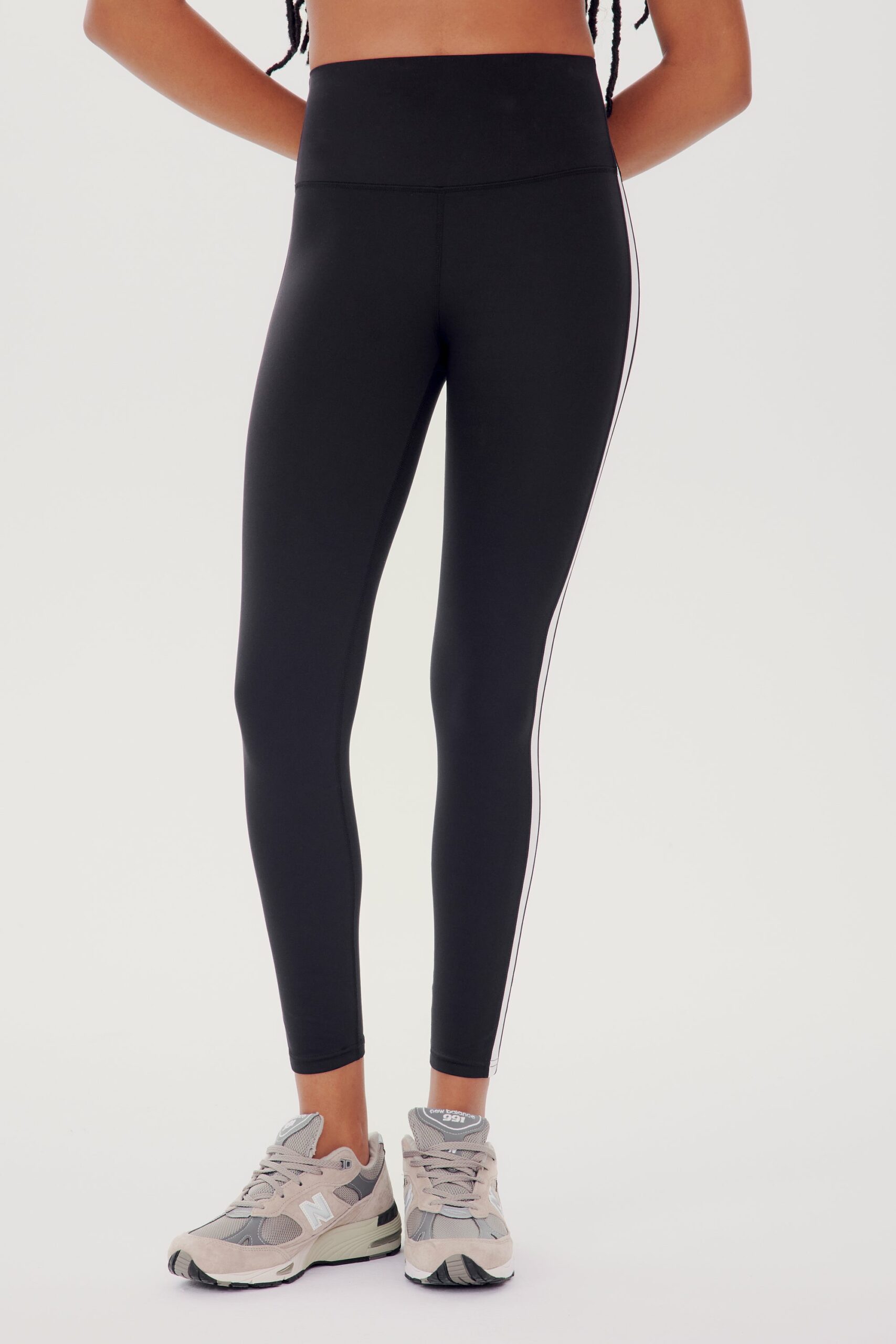 SPLITS59 | Clare High Waist Rigor 7/8 - Black/White
