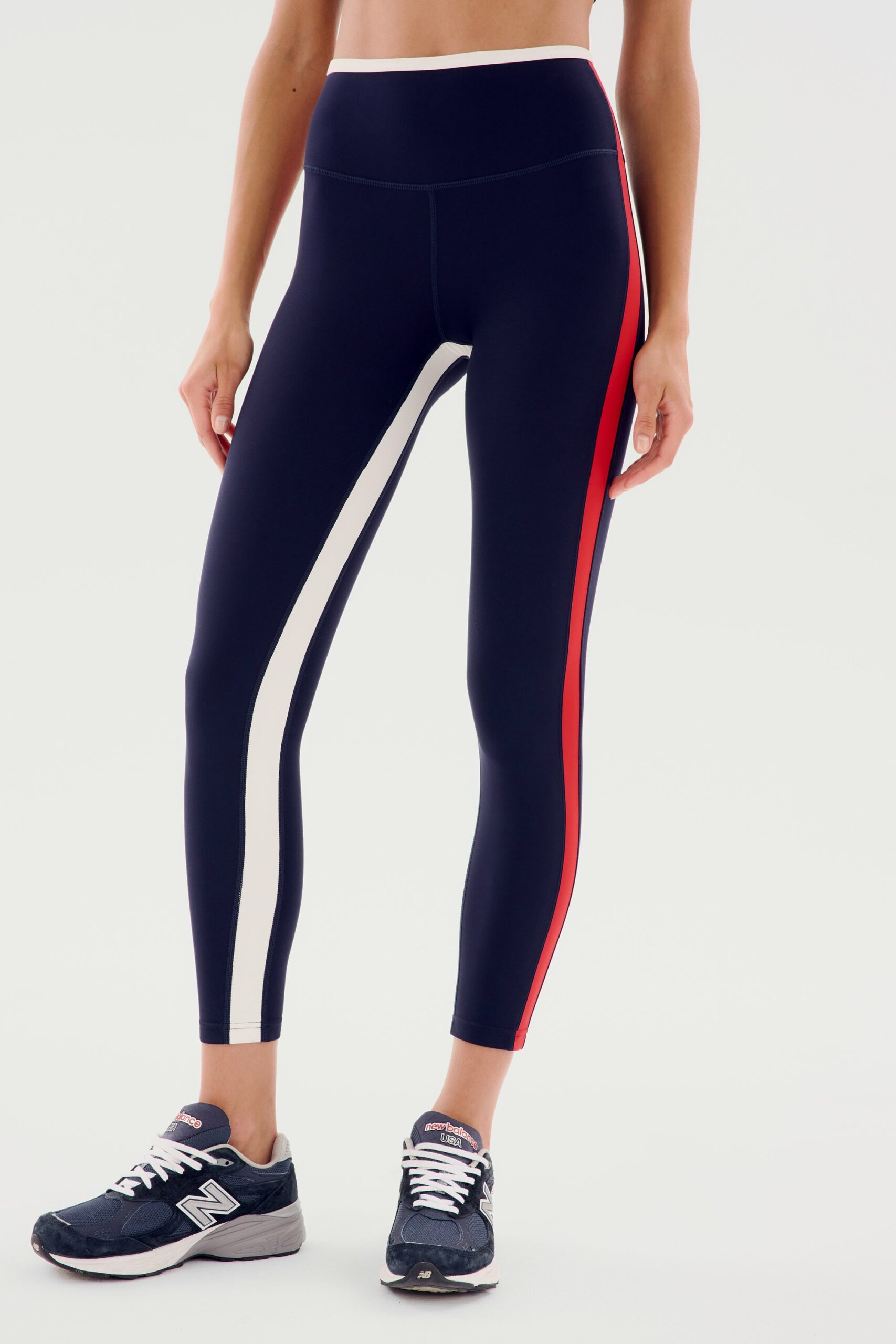 SPLITS59 | Sam High Waist Rigor 7/8 - Indigo/White