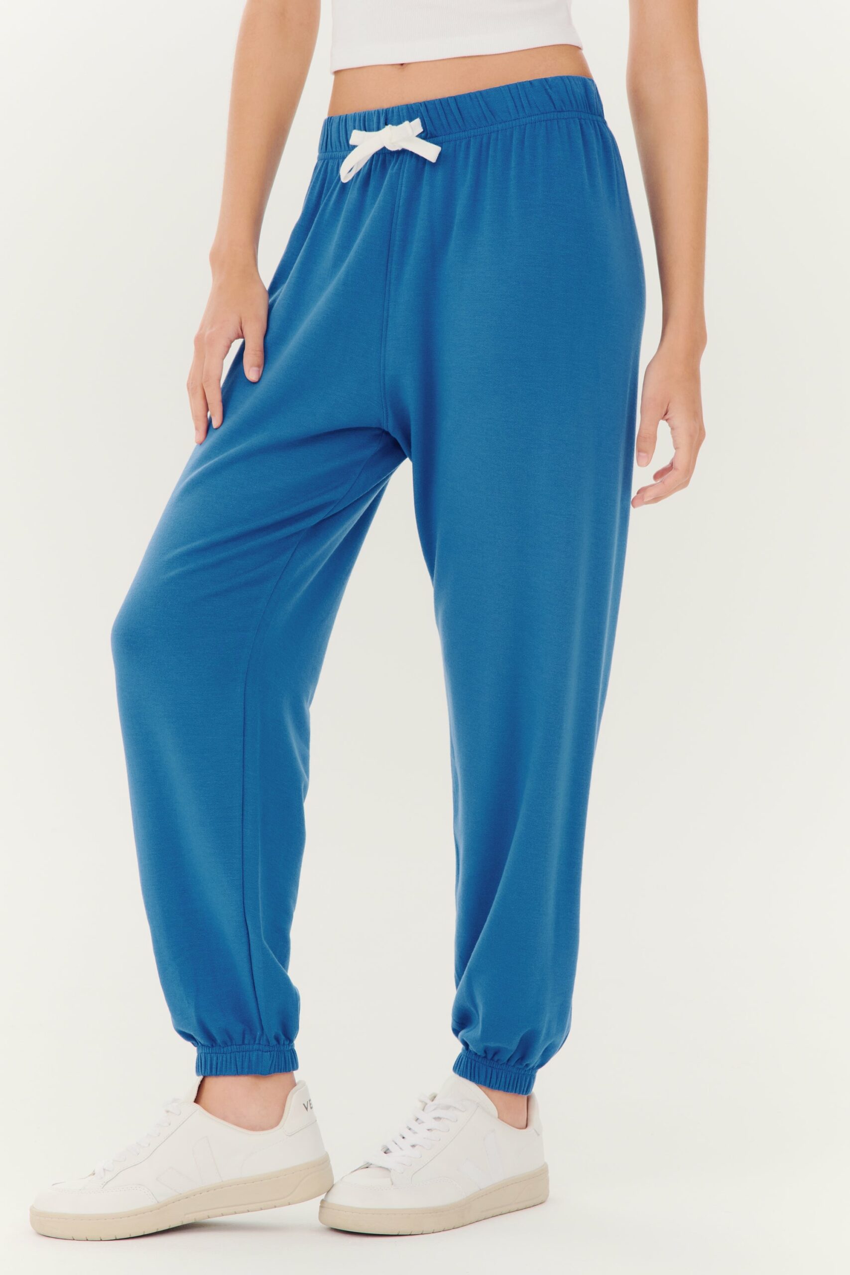 SPLITS59 | Andie Oversized Fleece Sweatpant - Stone Blue