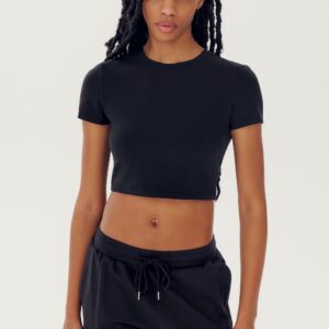 SPLITS59 | Airweight S/S Crop - Black