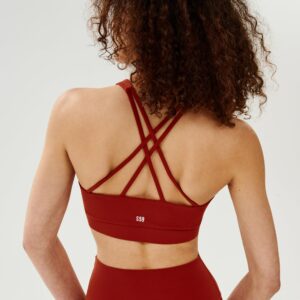 SPLITS59 | Airweight Slim Strap Bra - Rum